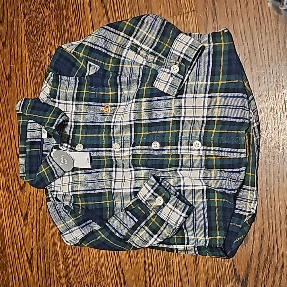 Gap flannel button up brand new
